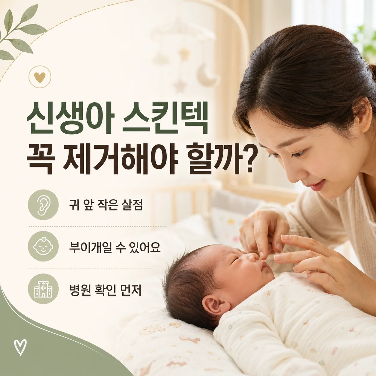 신생아 스킨텍 제거 시기와 수술비 보험을 정리한 가이드 배너